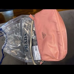 Pink Prada tessuto bag